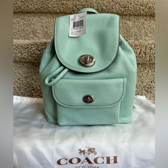 Coach Mini Turnlock Rucksack - Picture 3 of 11